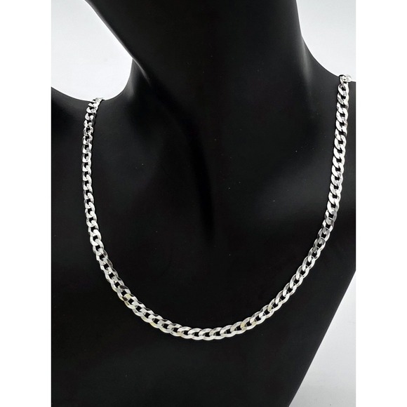 The Unbranded Brand Jewelry - Sterling Silver Necklace 925 Italy 4.89mm 20 In Unisex New #0331